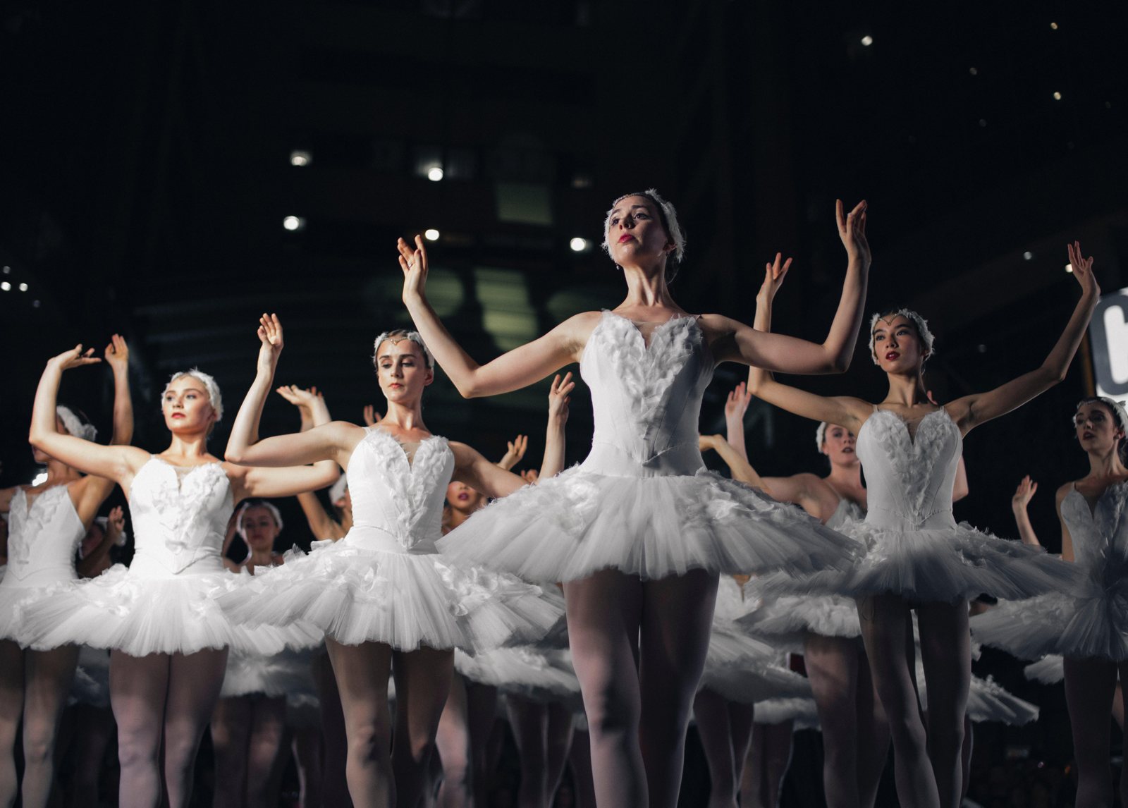 Dancers from Donna's Studio of Dance performing on stage